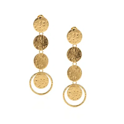 Jaredjamin Women's Gold Peacock Talent Clip On Earrings