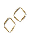 Jaredjamin Women's Gold Ribbonelle Post Earrings