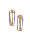 Jaredjamin Women's Gold Safety First Post Earrings