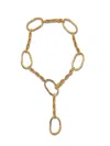 Jaredjamin Women's Gold Shackle & Rope Link Necklace