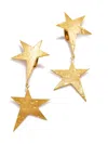 Jaredjamin Women's Gold Shooting Star Dangle Post Earrings