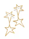 Jaredjamin Women's Gold Shooting Star Dust Dangle Post Earrings