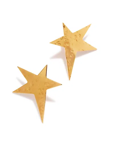 Jaredjamin Women's Gold Shooting Star Stud Post Earrings