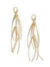 Jaredjamin Women's Gold Short Tinsel Earrings