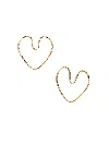 Jaredjamin Women's Gold Small Fluttering Heart Earring