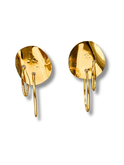Jaredjamin Women's Gold Statement Viviane Clip-on Earrings