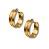Jaredjamin Women's Gold Tribella Textured Hoop Earrings In Gold