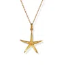 Jaredjamin Women's Gold Wish Upon A Starfish Chain Necklace In Gold