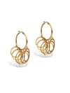 Jaredjamin Women's Gold Zephyr Hoop Click-top Earrings