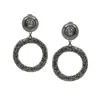 Jaredjamin Women's Grey Dolly Pavé Clip On Earrings
