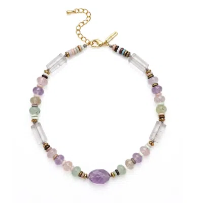 Jaredjamin Women's Iris Amethyst & Multi-gemstone Necklace