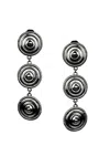 Jaredjamin Women's Minerva Black Clip Earrings