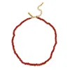 Jaredjamin Women's Orange / Gold Gemstone Trail Carnelian Necklace In Gold