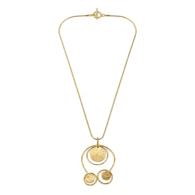 Jaredjamin Women's Peacock Pow Gold Chain Necklace