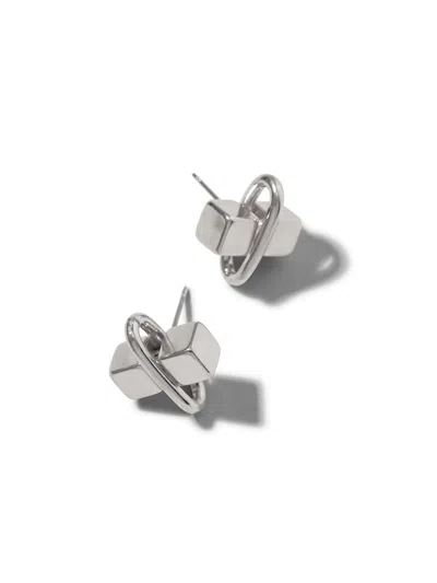 Jaredjamin Women's Silver Blockbuster Stud Post Earrings