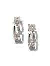 Jaredjamin Women's Silver Bravura Chain Hoop Post Earrings