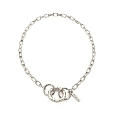 Jaredjamin Women's Silver Chain Reaction Connector Necklace In Metallic