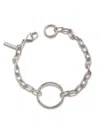 Jaredjamin Women's Silver Chain Reaction Ellipse Bracelet