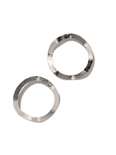 Jaredjamin Women's Silver Duet Post Earrings
