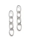 Jaredjamin Women's Silver Everly Drop Chain Post Earrings