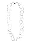 Jaredjamin Women's Silver Halo Lindy Links Long Necklace