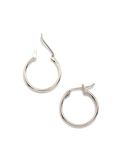 Jaredjamin Women's Silver Kahlo Hoop Click-top Earrings