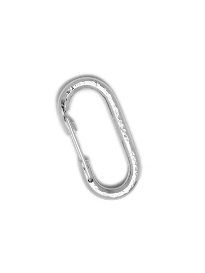 Jaredjamin Women's Silver Medium Oval Carabiner Clicker Clasp