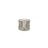Jaredjamin Women's Silver Mirage Ten Stacked Ring