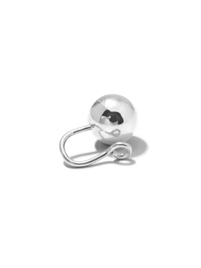 Jaredjamin Women's Silver Orbita Floating Sphere Ear Cuff