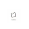 Jaredjamin Women's Silver Pavé Square Clicker Clasp In Silver