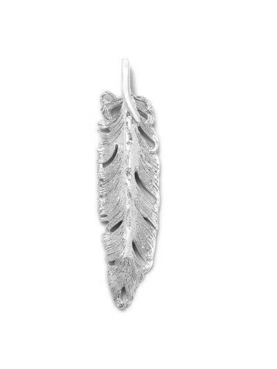 Jaredjamin Women's Silver Plume Pendant Charm