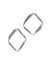 Jaredjamin Women's Silver Ribbonelle Earrings In Silver