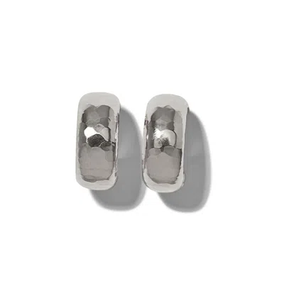 Jaredjamin Women's Silver Rush Hoop Clip Earrings