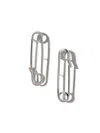 Jaredjamin Women's Silver Safety First Post Earrings
