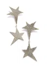 Jaredjamin Women's Silver Shooting Star Dangle Clip On Earrings In Silver