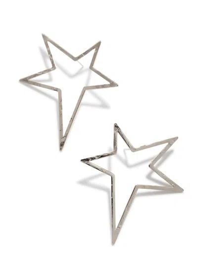 Jaredjamin Women's Silver Shooting Star Dust Post Earrings