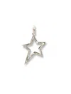 Jaredjamin Women's Silver Shooting Star Pendant Charm Small