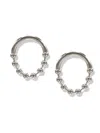 Jaredjamin Women's Silver Small Orbita Amari Post Earrings
