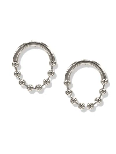 Jaredjamin Women's Silver Small Orbita Amari Post Earrings
