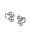 Jaredjamin Women's Silver Uptown Orbita Clip On Earrings
