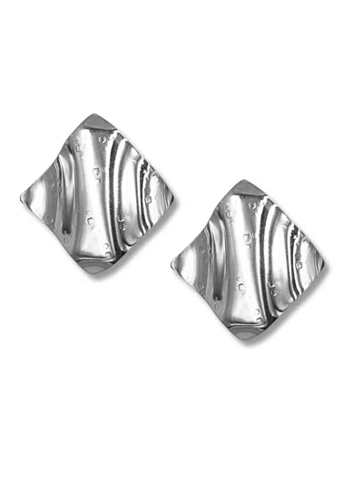 Jaredjamin Women's Silver Whitney Wave Clip Earrings