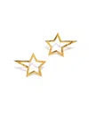 Jaredjamin Women's Small Gold Shooting Star Dust Stud Post Earrings