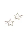 Jaredjamin Women's Small Silver Shooting Star Dust Post Earrings