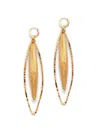 Jaredjamin Women's Zeppelin Hailey Gold Leverback Earrings