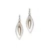 Jaredjamin Women's Zeppelin Haley Silver Lever Back Earrings Small