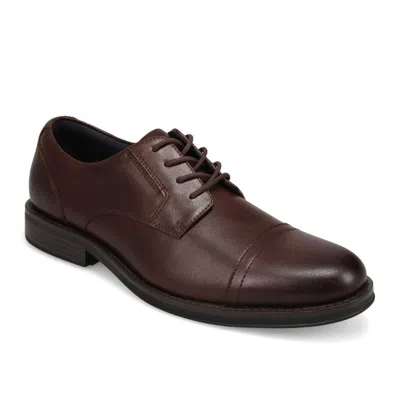 Jarman Mens Barclay Polished Lace-up Cap Toe Dress Shoe In Brown