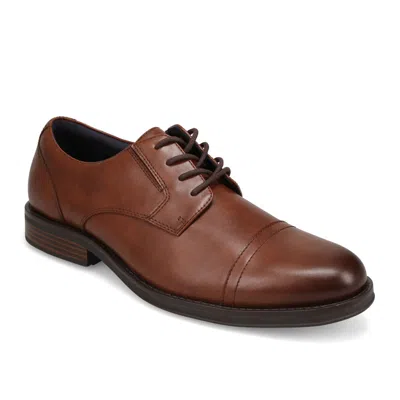 Jarman Mens Barclay Polished Lace-up Cap Toe Dress Shoe In Brown