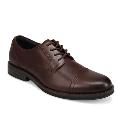 Jarman Mens Barclay Polished Lace-up Cap Toe Dress Shoe In Brown