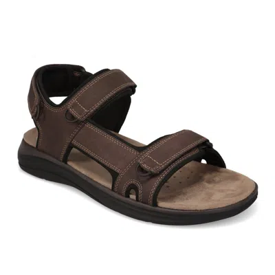 Jarman Mens Burton Outdoor Sport Sandals For Men - Adjustable Straps In Brown
