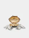 Jarosinski & Vaugoin Crab Sterling Silver And Gold Vermeil Salt Cellar With Spoon  Abask Luxury Gift
